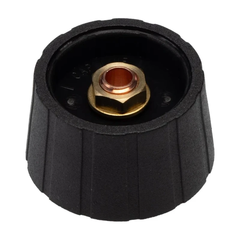 Sifam Black Nylon Potentiometer Knob 29.5 mm Diameter for 6 mm Circular Shaft S290006-BLK