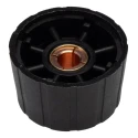 Sifam Black Nylon Potentiometer Knob 29.5 mm Diameter for 6 mm Circular Shaft S290006-BLK