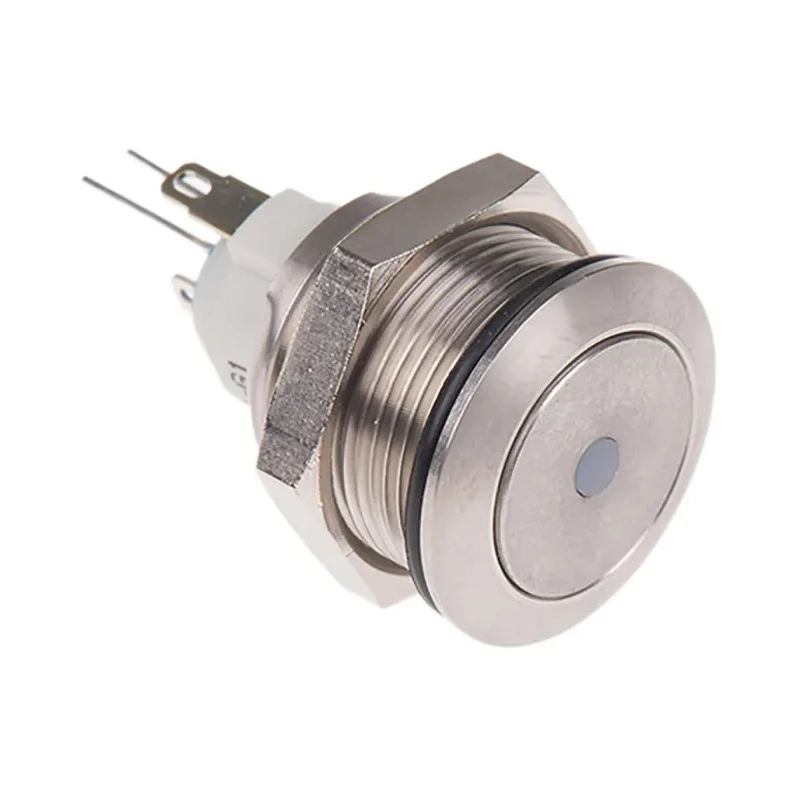 APEM AV Series Illuminated Push Button Switch, Latching, Panel Mount, 19.2 mm Cutout, Red LED, IP65 AV091L6EA240K