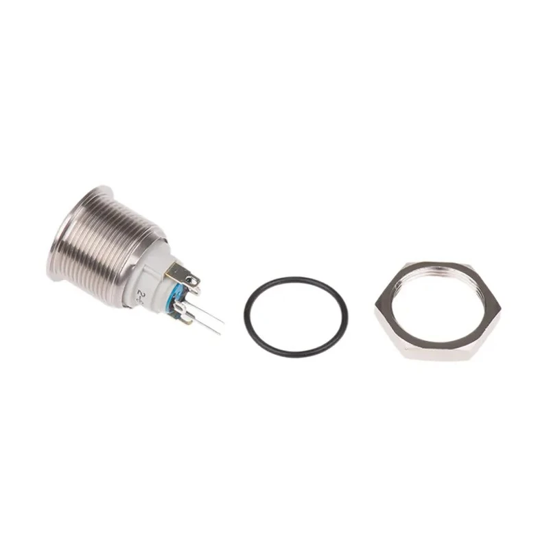 APEM AV Series Illuminated Push Button Switch, Latching, Panel Mount, 19.2 mm Cutout, Red LED, IP65 AV091L6EA240K
