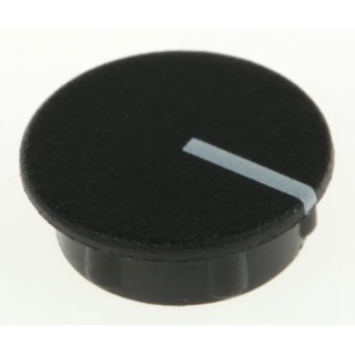 Sifam 15.5 mm Knob Diameter Black Nylon Potentiometer Knob Cap for 6 mm Shaft Axial C151-BLK