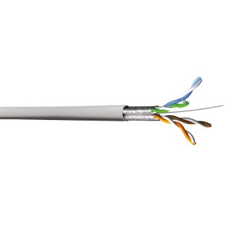 Multimedia Connect MMC Cat6 Shielded Screened Ethernet Cable, 100 m, Blue PVC Jacket 