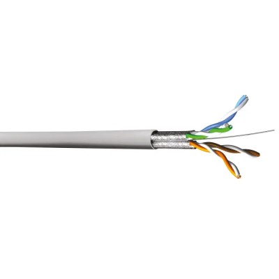 Multimedia Connect MMC Cat6 Shielded Screened Ethernet Cable, 100 m, Blue PVC Jacket 