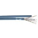 Multimedia Connect Shielded Screened Cat6 Ethernet Cable, Low Smoke Zero Halogen Jacket, 6.5mm Diameter, 100 m Length 