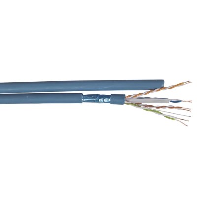 Multimedia Connect Shielded Screened Cat6 Ethernet Cable, Low Smoke Zero Halogen Jacket, 6.5mm Diameter, 100 m Length 
