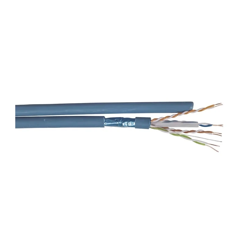 Multimedia Connect Shielded Screened Cat6 Ethernet Cable, Low Smoke Zero Halogen Jacket, 6.5mm Diameter, 100 m Length 