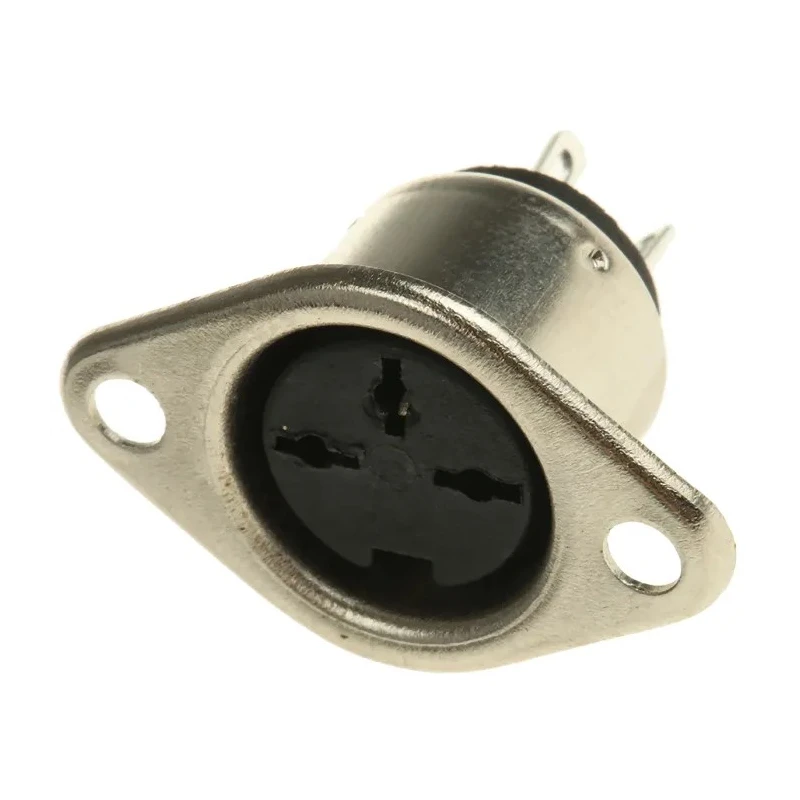 Re-An Products NYS 3 Pole Straight Standard DIN Socket 2A 50V Chassis Mount Female NYS324