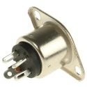 Re-An Products NYS 3 Pole Straight Standard DIN Socket 2A 50V Chassis Mount Female NYS324