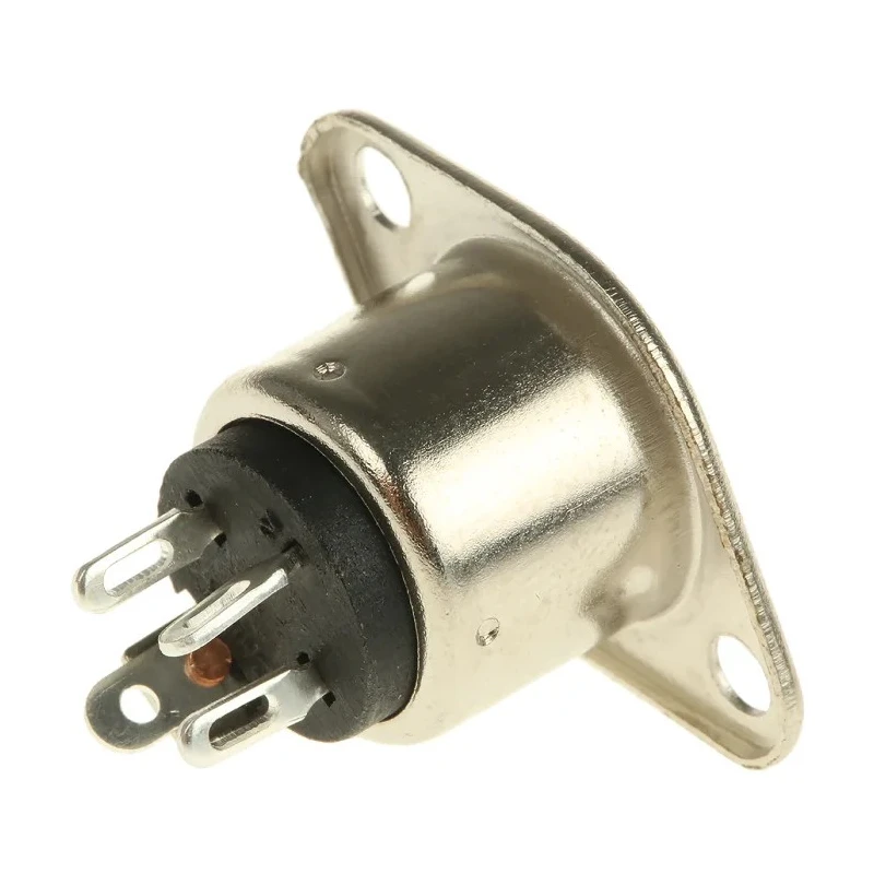 Re-An Products NYS 3 Pole Straight Standard DIN Socket 2A 50V Chassis Mount Female NYS324