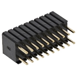 RS PRO Straight Through Hole 20-Contact 2 Row 1.27 mm Pitch Board-to-Board PCB Socket RS PRO 251-4343