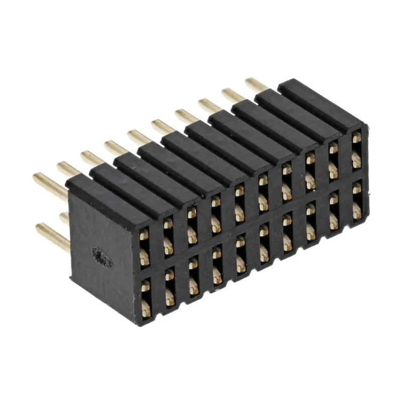 RS PRO Straight Through Hole 20-Contact 2 Row 1.27 mm Pitch Board-to-Board PCB Socket RS PRO 251-4343
