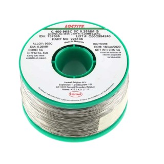 Multicore Lead Free Solder Wire 0.25 mm Diameter 217 °C Melting Point 250g Malaysia 737565