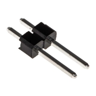 RS PRO Straight Through Hole Pin Header 2 Contacts 2.54 mm Pitch 1 Row Unshrouded 251-8086