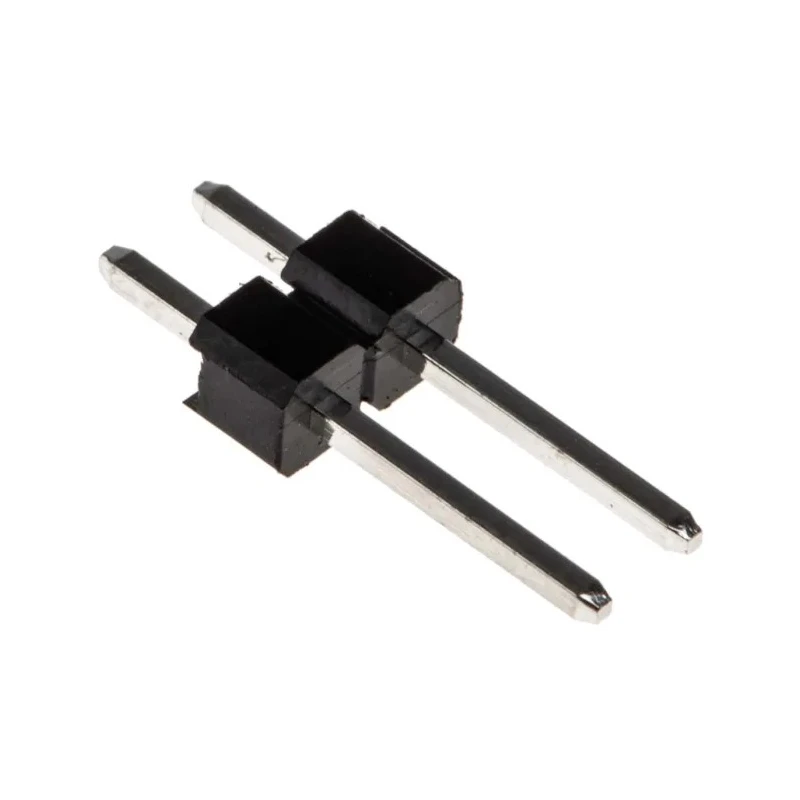 RS PRO Straight Through Hole Pin Header 2 Contacts 2.54 mm Pitch 1 Row Unshrouded 251-8086