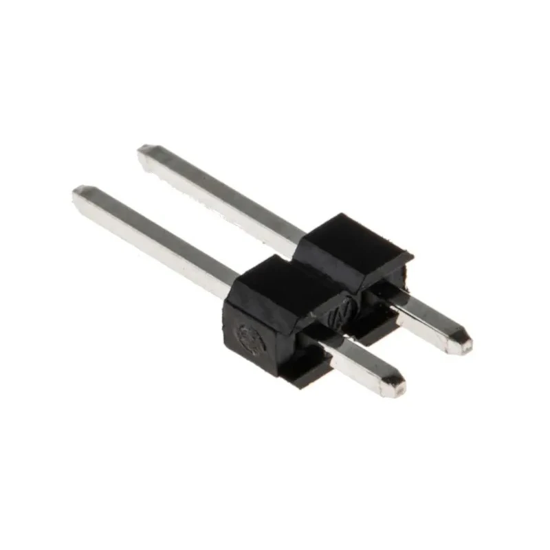 RS PRO Straight Through Hole Pin Header 2 Contacts 2.54 mm Pitch 1 Row Unshrouded 251-8086