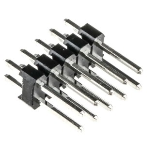 RS PRO Straight Through Hole Pin Header 10 Contacts 2.54 mm Pitch 2 Row Unshrouded 251-8143