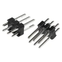 RS PRO Straight Through Hole Pin Header, 6 Contact, 2.54 mm Pitch, 2 Row, Unshrouded 251-8137