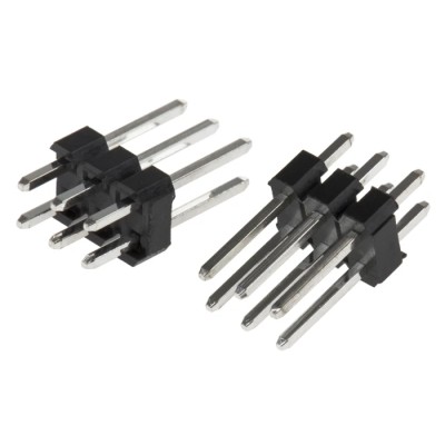RS PRO Straight Through Hole Pin Header, 6 Contact, 2.54 mm Pitch, 2 Row, Unshrouded 251-8137