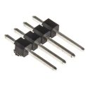 RS PRO Straight Through Hole Pin Header 4 Contacts 2.54 mm Pitch 1 Row Unshrouded 251-8115
