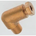 Norgren Enots 34 Series Pneumatic Fitting Brass to BS 2874, Threaded-to-Tube R 1/8 Male to Push In 3/16 in 221450318
