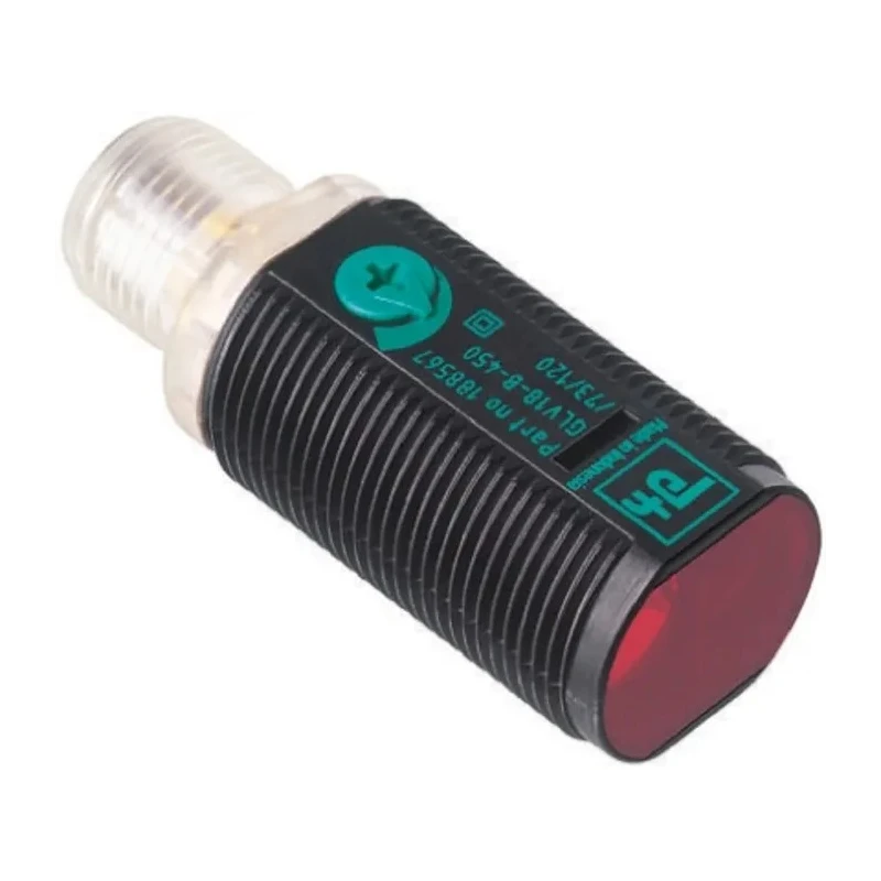 Pepperl + Fuchs Retroreflective Photoelectric Sensor, Barrel Style, 6.5 m Detection Range, NPN Output GLV18-6/59/102/159