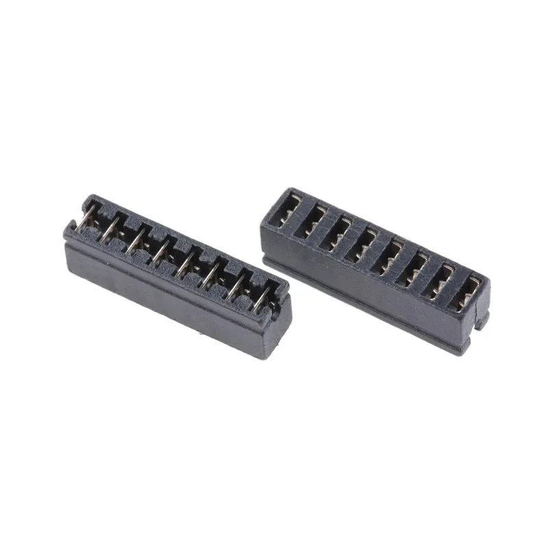 RS PRO Shorting Link Straight Female Black Open Top 8 Way 1 Row 2.54 mm Pitch 251-8626