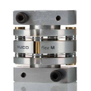 Huco Flexible Membrane Coupler 25.6 mm OD, 28.4 mm Length, Bore Size 65 mm, Max Speed 40000 rpm 466.26.2224
