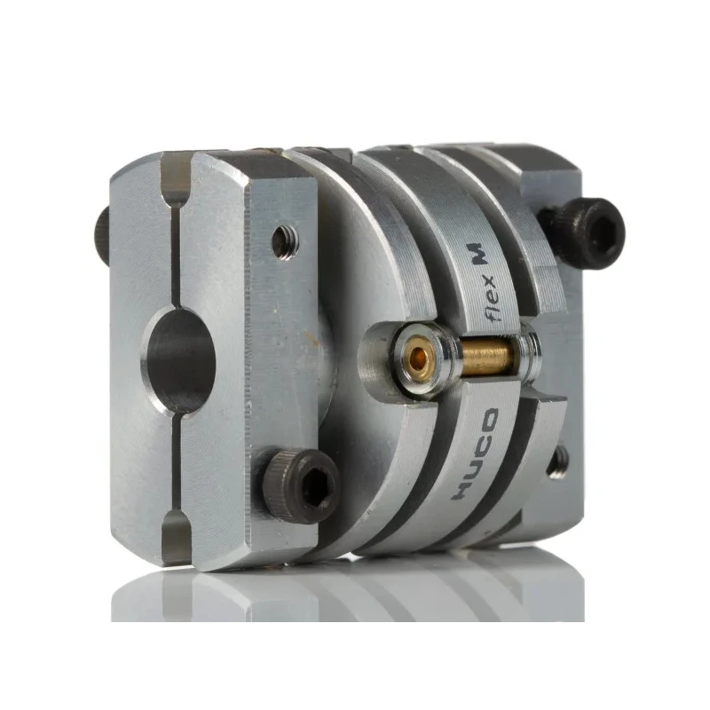 Huco Flexible Membrane Coupler 25.6 mm OD, 28.4 mm Length, Bore Size 65 mm, Max Speed 40000 rpm 466.26.2224