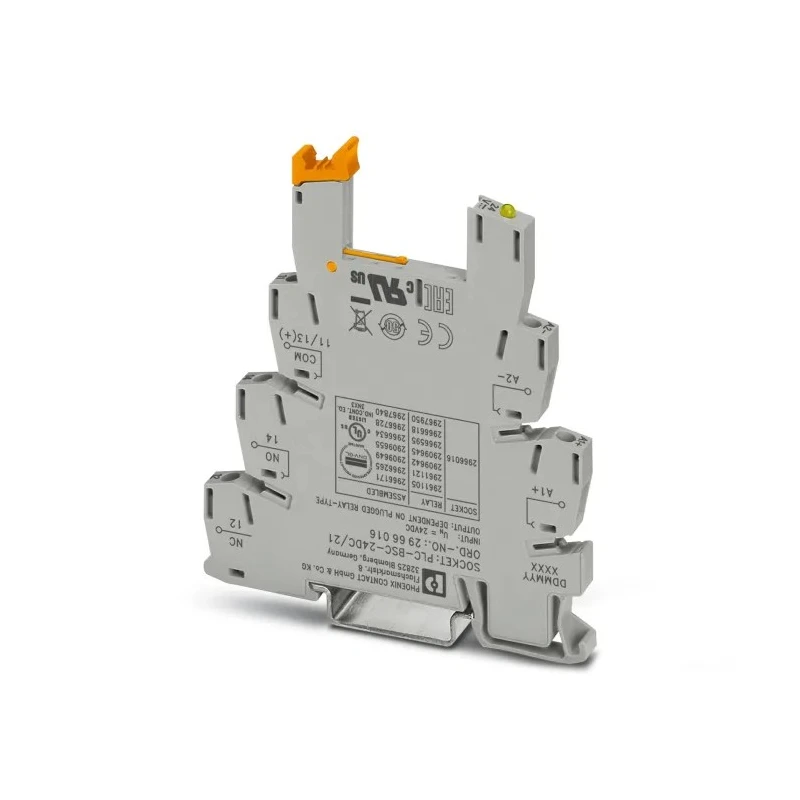 Phoenix Contact Rail Mount Relay Socket 24V DC PLC-BSC 2966016