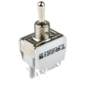 APEM Toggle Switch Panel Mount On-Off-On DPST Tab Terminal 24V dc 250V ac 649H/2