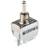 APEM Toggle Switch Panel Mount On-Off-On DPST Tab Terminal 24V dc 250V ac 649H/2