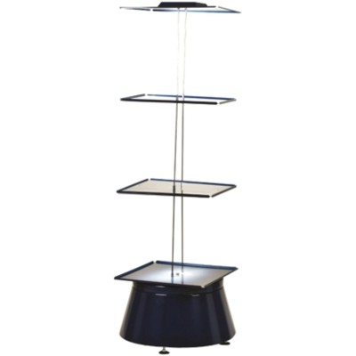 Raaco Empty Cabinet Turntable 3, Steel Construction, 1.6 m Height x 680 mm Width x 680 mm Depth, Blue 102377
