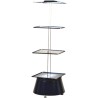 Raaco Empty Cabinet Turntable 3, Steel Construction, 1.6 m Height x 680 mm Width x 680 mm Depth, Blue 102377