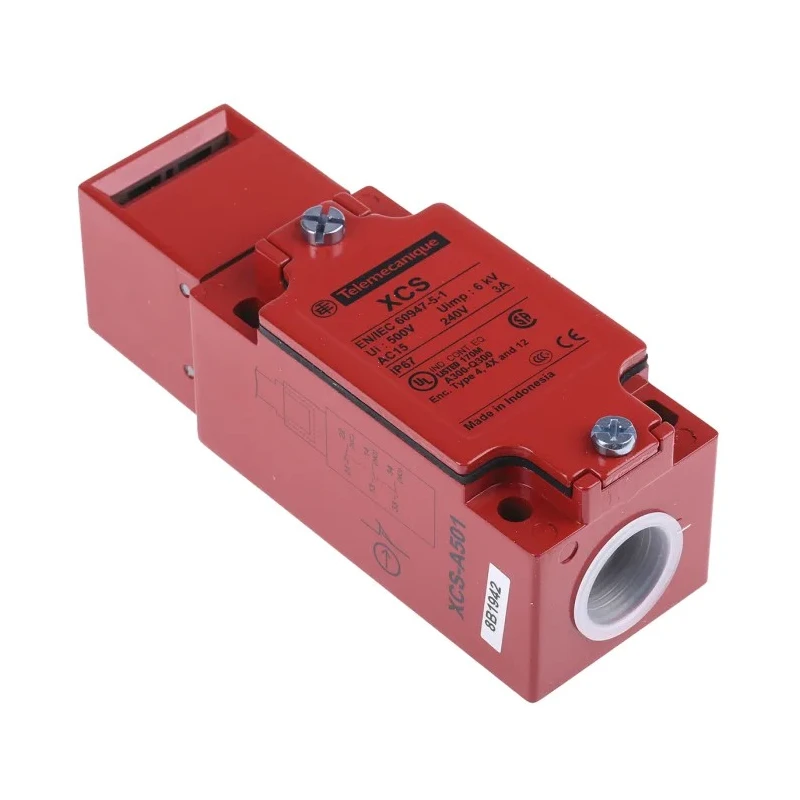 Telemecanique Sensors Safety Interlock Switch Zinc Alloy Housing IP67 6A 240VAC/250VDC XCSA501