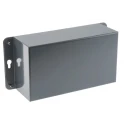 RS PRO Grey Cold Rolled Steel Instrument Case 72 mm x 110 mm x 200 mm 232-080