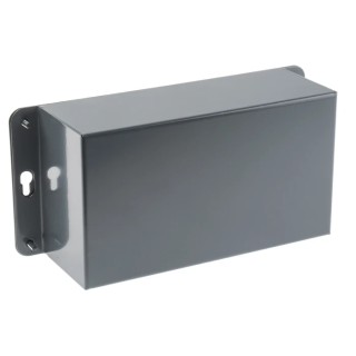 RS PRO Grey Cold Rolled Steel Instrument Case 72 mm x 110 mm x 200 mm 232-080
