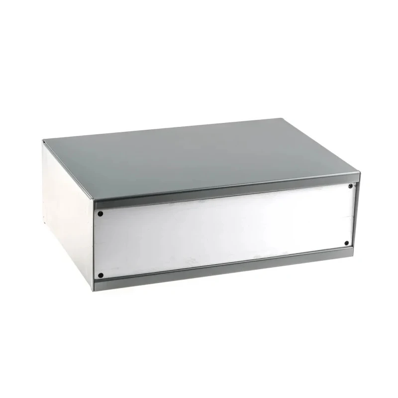 RS PRO Grey Cold Rolled Steel Instrument Case 100 mm x 300 mm x 200 mm 232-276