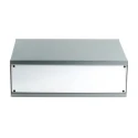 RS PRO Grey Cold Rolled Steel Instrument Case 100 mm x 300 mm x 200 mm 232-276