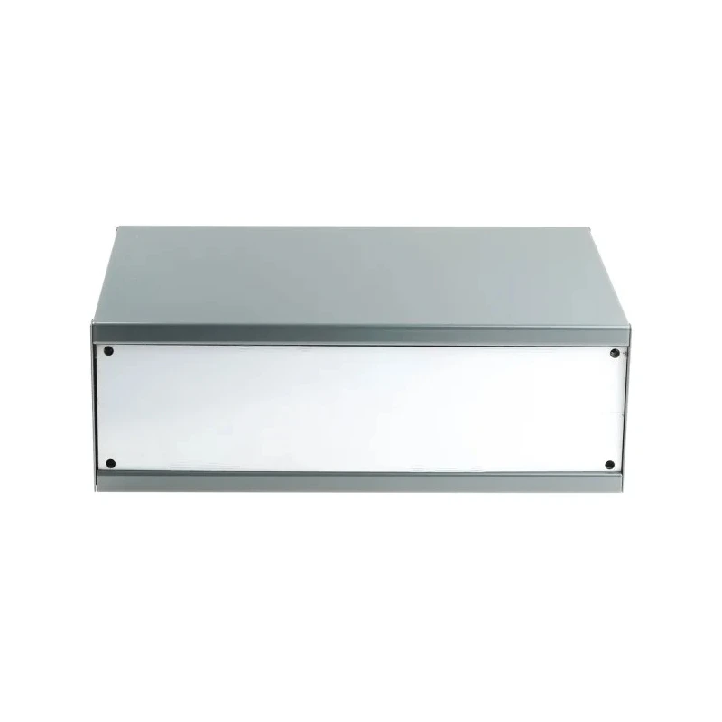 RS PRO Grey Cold Rolled Steel Instrument Case 100 mm x 300 mm x 200 mm 232-276