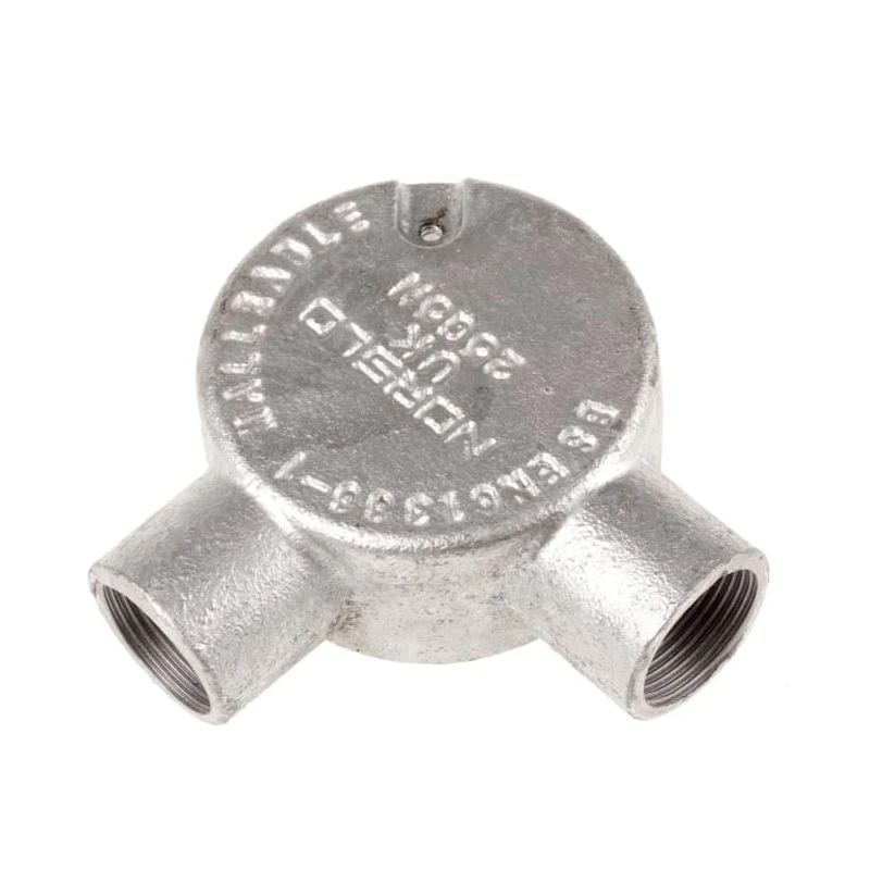 RS PRO Galvanised Steel Conduit Fitting, 25 mm Nominal Size, M4 Thread, Black Finish 228-772