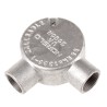 RS PRO Galvanised Steel Conduit Fitting, 25 mm Nominal Size, M4 Thread, Black Finish 228-772