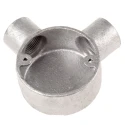 RS PRO Galvanised Steel Conduit Fitting, 25 mm Nominal Size, M4 Thread, Black Finish 228-772