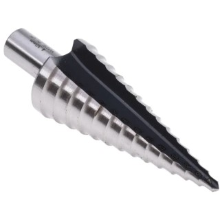 RS PRO High-Speed Steel Multi-Diameter Cone Shank Step Drill Bit 4 to 30 mm² 14 Steps 232-563