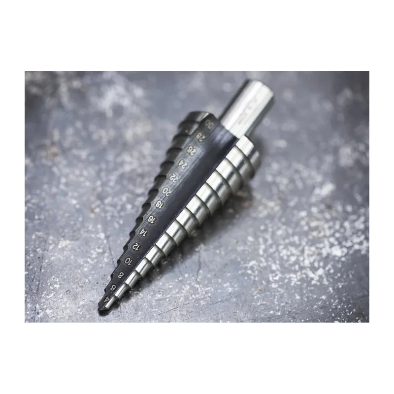 RS PRO High-Speed Steel Multi-Diameter Cone Shank Step Drill Bit 4 to 30 mm² 14 Steps 232-563
