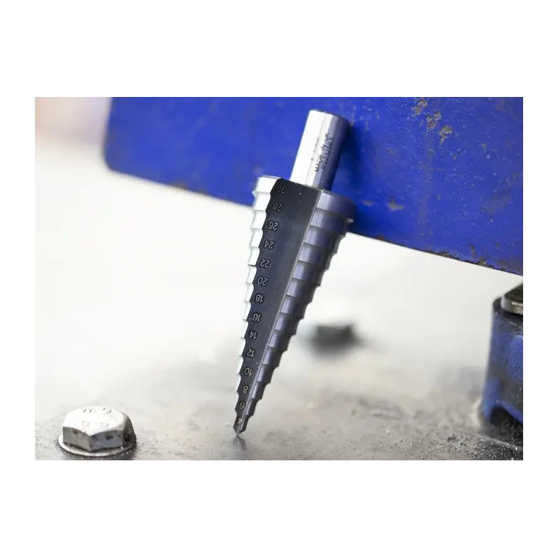 RS PRO High-Speed Steel Multi-Diameter Cone Shank Step Drill Bit 4 to 30 mm² 14 Steps 232-563