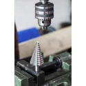 RS PRO HSS Step Drill Bit 8 to 41 mm Diameter Cone Shank Bright Finish 12 Steps 3 mm Max Thickness 232-529