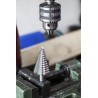RS PRO HSS Step Drill Bit 8 to 41 mm Diameter Cone Shank Bright Finish 12 Steps 3 mm Max Thickness 232-529