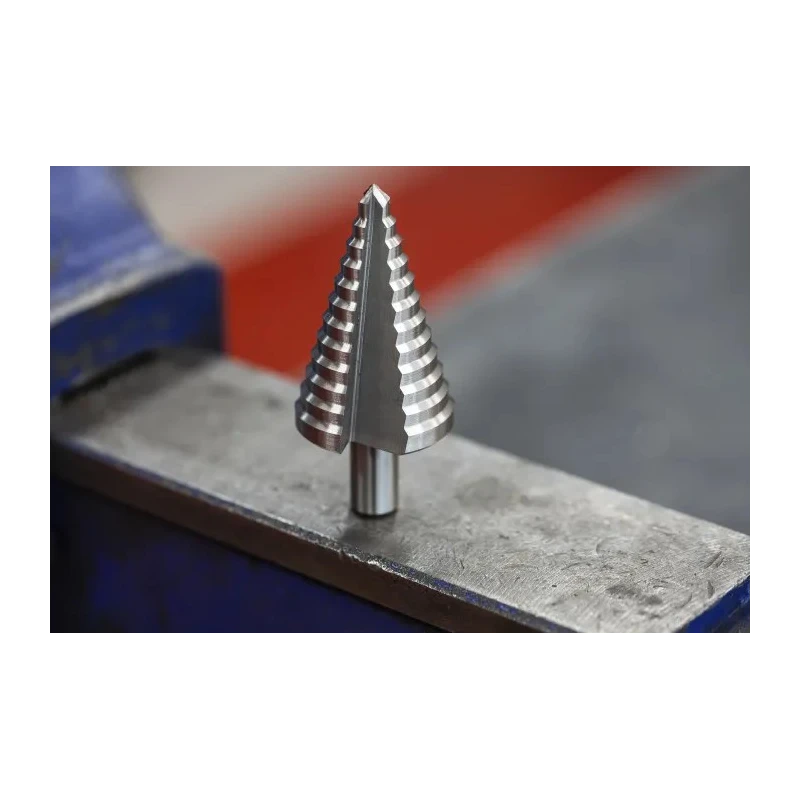RS PRO HSS Step Drill Bit 8 to 41 mm Diameter Cone Shank Bright Finish 12 Steps 3 mm Max Thickness 232-529