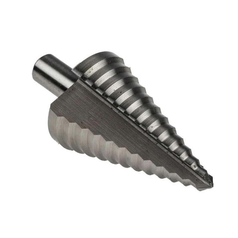 RS PRO HSS Step Drill Bit 8 to 41 mm Diameter Cone Shank Bright Finish 12 Steps 3 mm Max Thickness 232-529