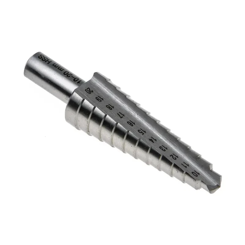 RS PRO High-Speed Steel (HSS) Step Drill Bit 10 to 20 mm Diameter Cone Shank Bright Finish 232-579